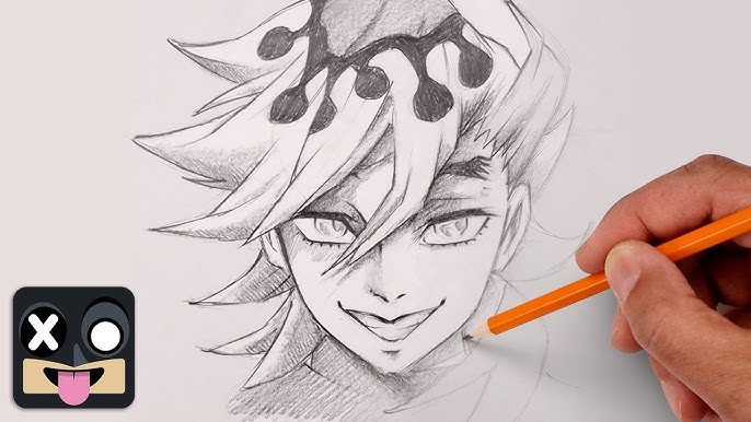 how to draw demon slayer